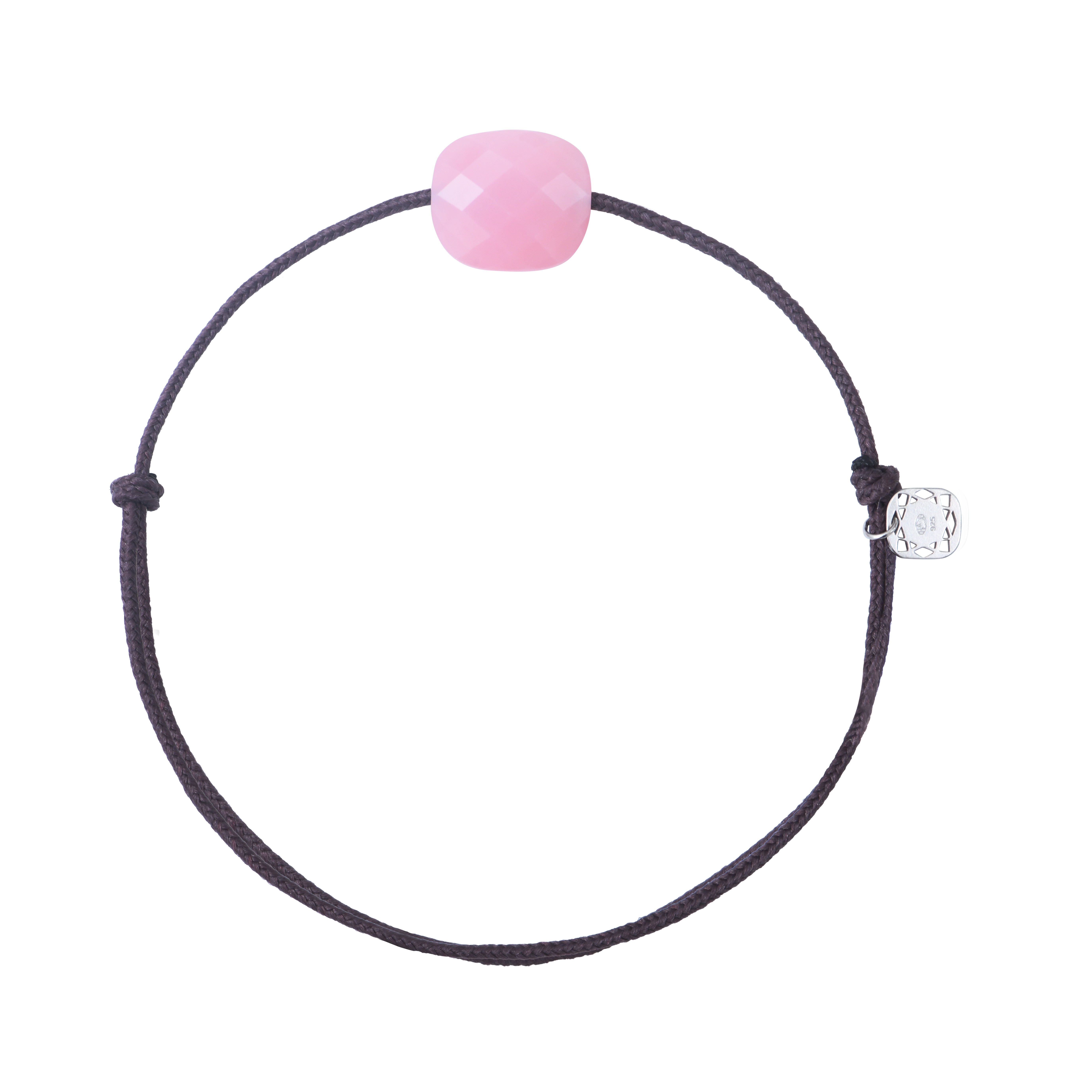Pink Java Beaded Bracelet Stretch or Clasp