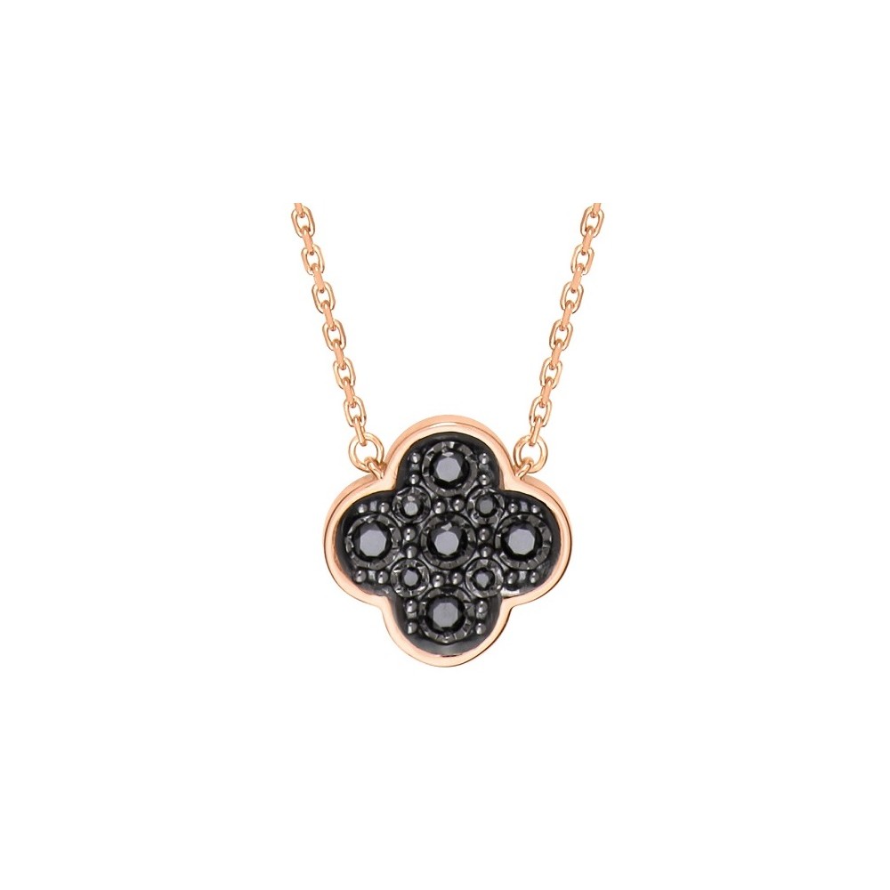 Golden Fusion Arts Brass Metal Rose Gold American Diamond Necklace Set,  Plastic Pouch at Rs 1850/set in Mumbai